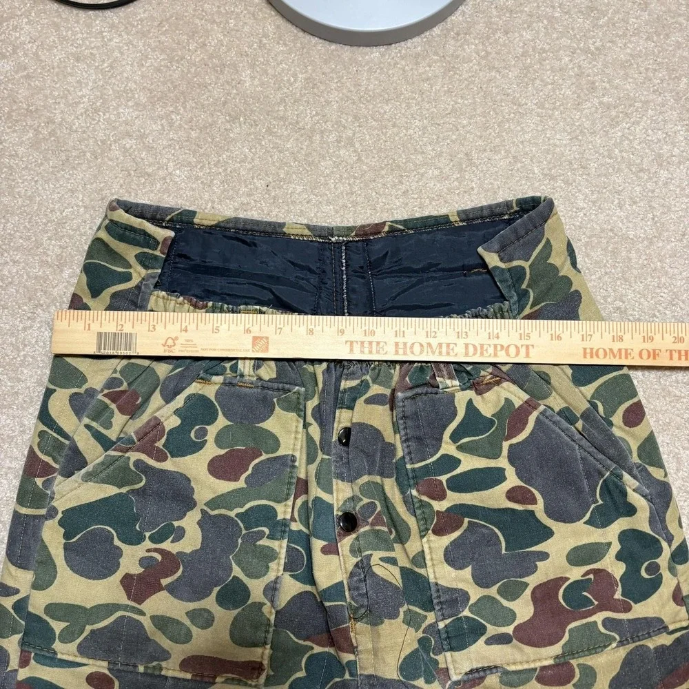 Vtg American Field Snow Pants Mens 36x30.5 Duck Camo Frog Insulated Hunting Army